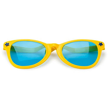 Pudgy Pedro's Jumbo Party Sunglasses | Novelty Shades Perfect for Birthdays, Theme Parties, Weddings | Giant Glasses - color: Yellow