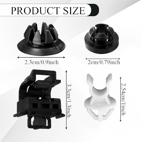 4PCS Hood Prop Rod Clip, Engine Hood Support Rod Holder Clips, 91503-SS0-003 90601S84A01 Car Hood Insulation Retainer Clips, Hood Rod Grommet Clips Compatible with Honda Accord Odyssey