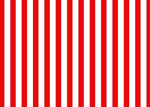 Circus Themed Red and White Striped Photography Backdrop Movie Themed Vertical Streak Textured Background Birthday Party Decor Photo Studio Props Banner Adult Girl Boy Wallpaper KUBDJ1950 - color: Red, size: Customize