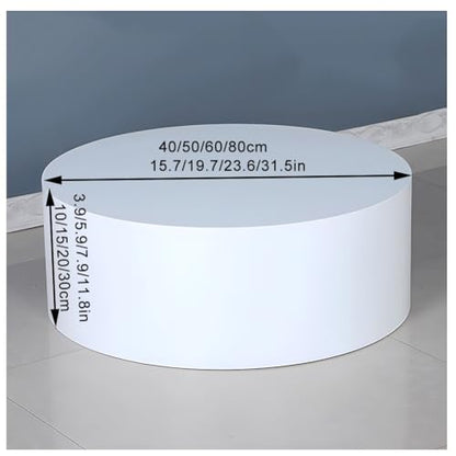 Bridal Shop Pedestal Stands - Round Clothing Display Risers, Large Cylinder Base for Mannequin & Photography Props, Perfect for Showcasing Dresses & Accessories - size: 80x30cm/31.5x11.8in