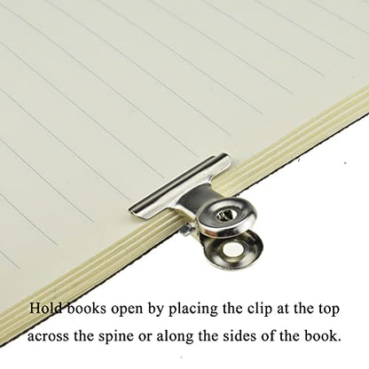 HAHIYO 0.87inch Silver Bulldog Clips Metal File Hinge Binder Clips Clamps Save Space Strong Spring Jaws Rock Solid Grip Book Lay Flat Deburred Edge for Hang Photos Wall Grid Dog Food 30PCS - size: Silver-0.87in-30p