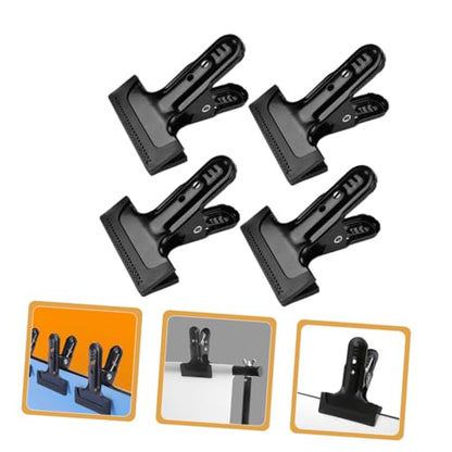 Homoyoyo 4pcs Backdrop Fixing Clamps Heavy Duty Clips for Photography Backgrounds Background Cloth Holders for Studio Use