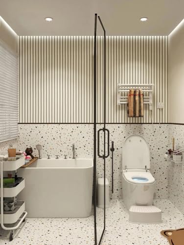 myforHD Wallpaper Peel and Stick Wood Grating Stripe Self-Adhesive Wallpaper Faux Wood Contact Paper Wood Slats Self Adhesive Wall Paper PVC Vinyl Film Removable Waterproof (Wood C, 17.3" x 236") - color: Wood C, size: 17.3" x 236.2"