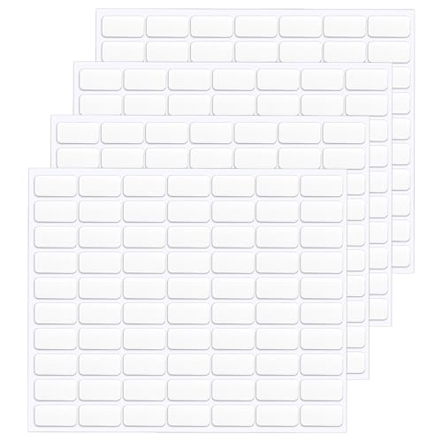 JANYUN 280 Pcs Mounting Putty, Double Sided Sticky Dots Removable Poster Putty Clear Sticky Tack for Wall Hanging Pictures Putty for Home Office Decor (20x10mm) - size: 0.79"x0.39" Square