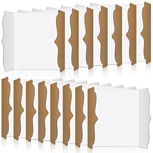 Censen 30 Pcs Trifold Poster Board 12 x 20 Inch Trifold Display Board Science Fair Display Boards Small White Corrugated Posterboard Project Boards Presentation for Science Fair School Business Office - color: White