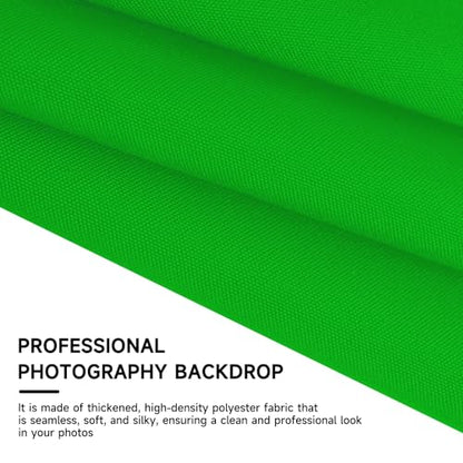 Professional Geeen Photography Backdrop10X8- Heavy-Duty Machine Washable Seamless Background for Studio & Video - color: Green, size: 10X8