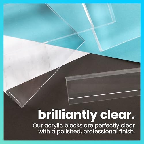 ExcelMark Blank Clear Acrylic Block (3 x 9, inches)