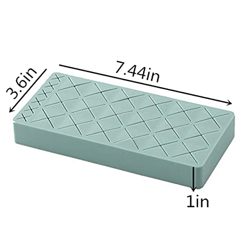 Silicone Lipstick Holder 18+6 Slots, Lipstick Organizer Stand Square Makeup Display Case for Brush Lip Eye Stick Nail Polish Brushes Eyebrow, Premium Cosmetic Organizer-Green - color: Green