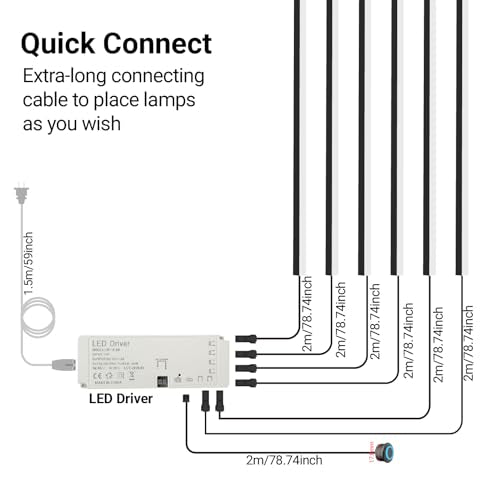 HAMRVL Black Wall Panel Lights, 6PCS 16-Inch 3000K Warm White Wall LED Lights Strip with Touch Switch, Self-Adhesive Dimmable Slat Wall Lights for Wood Slat, Bedroom Fluted Panel, Kitchen Cabinet - color: black - Warm White 3000k, size: 16inch - 6Pack