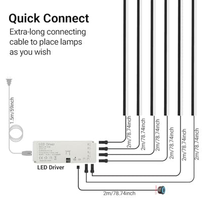 HAMRVL Black Wall Panel Lights, 6PCS 16-Inch 3000K Warm White Wall LED Lights Strip with Touch Switch, Self-Adhesive Dimmable Slat Wall Lights for Wood Slat, Bedroom Fluted Panel, Kitchen Cabinet - color: black - Warm White 3000k, size: 16inch - 6Pack