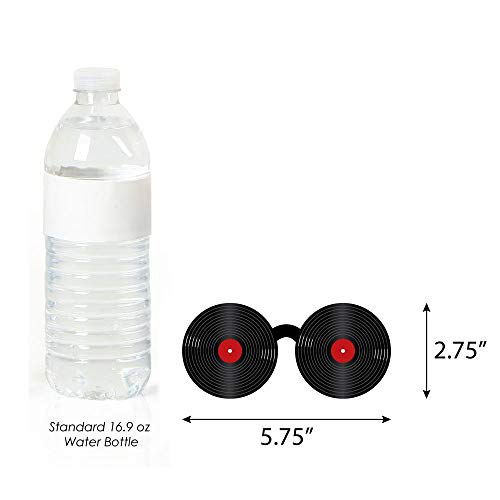 Big Dot of Happiness 50's Sock Hop Glasses - Paper Card Stock 1950s Rock N Roll Party Photo Booth Props Kit - 10 Count