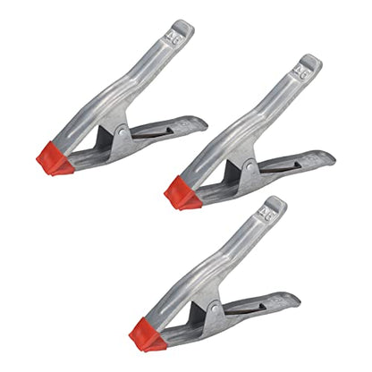 9 Inch Iron Galvanizing A Shape Spring Clamp 3PCS, Woodworking Clip for Fixing Tarpaulins, Lids, Photography Backgrounds