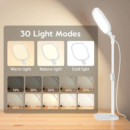 White 1Pack Video Conference Lighting for Zoom Meeting, Ring Light for Desk with Flexible Stand - size: White 1Pack