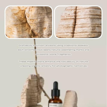 5PCS Original Design Product Photography Backdrop Irregular Natural Texture Rocks Photo Props for Food Jewelry Cosmetic Makeup Photoshoot