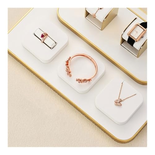 Necklace Display 7 Pieces Jewelry Display Stand Light Luxury Ring Bracelet Watch Necklace Counter Jewelry Display Props Display Stand