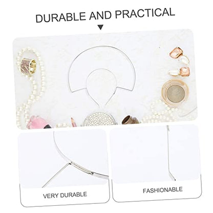 VICASKY DIY Easter Photo Prop Headband White Mary Crown Headdress Simple Structure Party Hair Decor for Beauty Pageants Banquets and Special Occasions