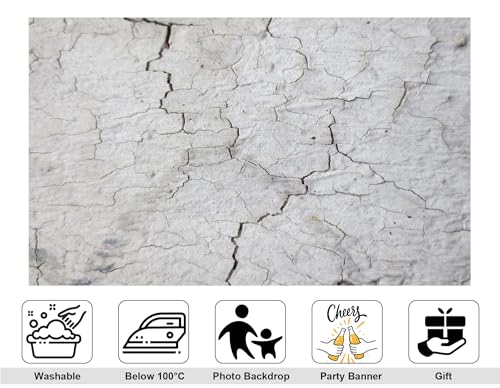15x10ft Cracked Texture Backdrop Aged Surface with Fine Lines Photography Background for Party Rustic Themed Event Art Decorations Tapestry Photo Booth Props - size: 15x10ft