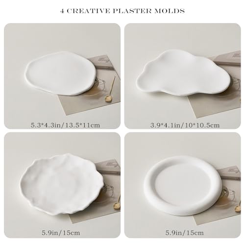 4PCS Original Design Product Photography Background Prop, Waterproof Hard Aromatherapy Gypsum Cube Props for Food Jelwery Cosmetis Nail Makeup Online - color: pure white