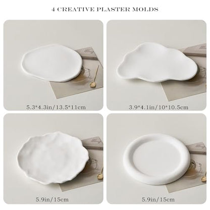 4PCS Original Design Product Photography Background Prop, Waterproof Hard Aromatherapy Gypsum Cube Props for Food Jelwery Cosmetis Nail Makeup Online - color: pure white
