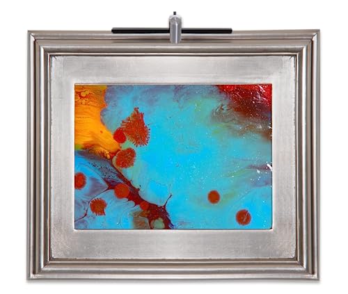 Situ Lighting: Cordless and Rechargeable LED Art and Picture Light - Rechargeable Micro Series - 3000K - USA Made - color: Silver, size: Short 8" (Artwork up to 18"W x 24"T)