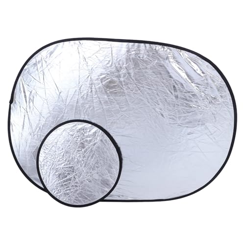 NOLITOY 2pcs Photography Lighting Reflector Board Set Portable Folding Reflectors Soft Diffuser for Studio and Outdoor Portrait Photo Shoots