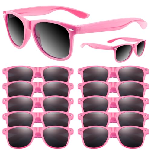 ASTARON Sunglasses Bulk, 6/12/24/48 Pack Sunglasses Party Favors for Summer Beach Pool Birthday Wedding Party Supplies - color: Pink