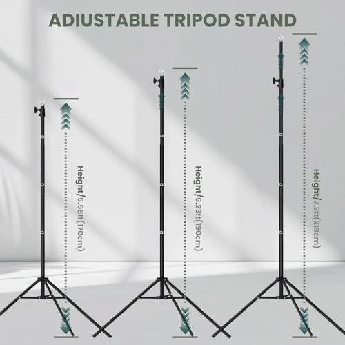 10x7 ft Backdrop Stand, Maxztill Adjustable Photo Studio Background Stand Support Kit, Banner Stand for Parties Wedding Photography Decoration with Carrying Bag