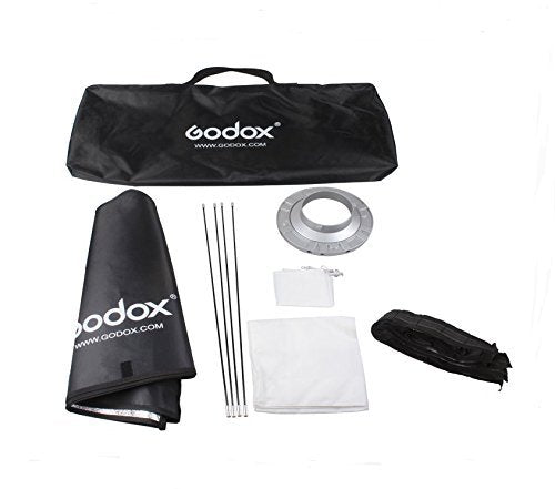 Godox 80x120 Centimeters/ 32x48 inches Softbox Lighting with Grid Beehive & Bowens Mount Speedring for Studio Photo Flash Speedlight Light and SUPON USB LED (80x120cm with Grid)