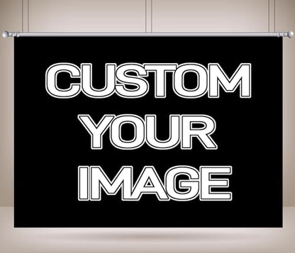 BELECO 5x5ft Fabric Custom Backdrop Customized Backdrop with Picture Logo Text Customize Your Design Personalized Background Banner for Party Decor Birthday Wedding Festival Photoshoot Props - size: 5x5FT