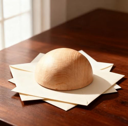 Natural Half Wooden Balls, Unfinished Beech Wood Hemisphere, Semicircle Smooth Wood Spheres for Crafts, DIY Projects and Home Decor, No Hole(Size:4cm（4pcs）) - size: 4cm（4pcs）