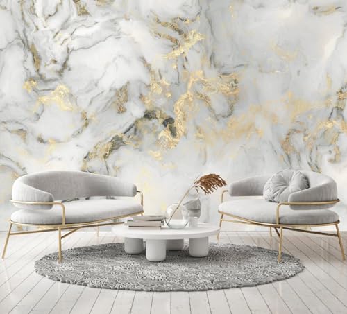 Abstract Marble Wallpaper Gold Art Textured Wall Mural Office Living Room（Not Peel and Stick） - color: Cybh-927, size: 91" x 60"