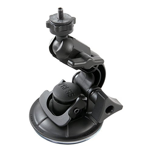 Delkin Devices Fat Gecko Mini Suction Camera Mount - Powerful Suction Cup Camera Mount for Car, Motorcycle, Desk, Window | Secure and Adjustable Action Camera Holder for Video Recording - style: Fat Gecko Single