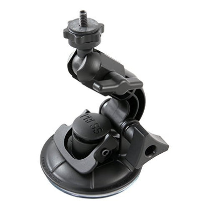 Delkin Devices Fat Gecko Mini Suction Camera Mount - Powerful Suction Cup Camera Mount for Car, Motorcycle, Desk, Window | Secure and Adjustable Action Camera Holder for Video Recording - style: Fat Gecko Single