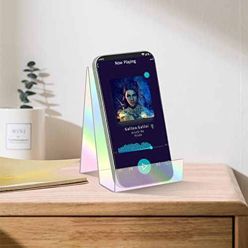 ZOEY Acrylic Book Stand with Ledge - Colorful Display Easels Plate - 5 Pack Small Book Holder Easel Stand for Display, Music Sheets, Artworks, CD, Tablet Holder - color: Rainbow, size: 5 x Small