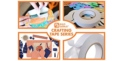 Best 3/8" Ultra-Thin Permanent Double-Sided Tape for Arts, Crafts, Photography, Scrapbooking, Tear-by-Hand, Paper Backing (3/8-Inch by 164-Feet/55 Yards) - size: 3/8-Inch Ultra-Thin