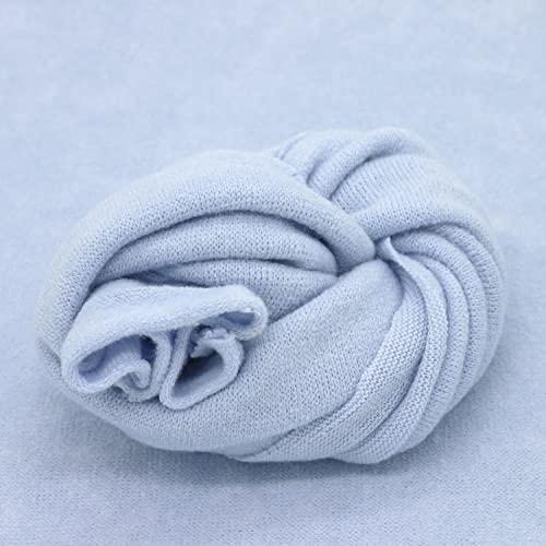 Zeroest Newborn Photography Wrap - Newborn Photoshoot Props - Boys & Girls Posing Stretch Knit Blanket (Light Blue, Small) - color: Light Blue