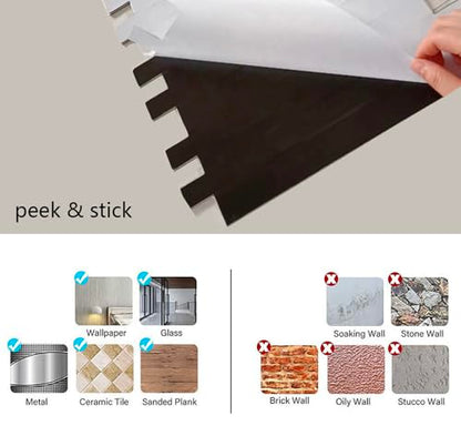 10-Sheet Peel and Stick Backsplash Tile, PVC Mixed Meta,l Stick on Kitchen, Bathroom Vanities, Fireplace Décor, Laundry Table(11.3" X 11.7") (10, Bronze) - color: Bronze