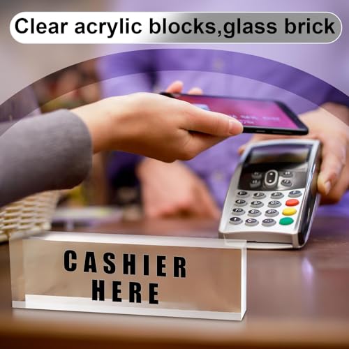 Yousoontic 2 Pcs Clear Acrylic Blocks for Display Blank Name Plate Block Cube Display Stand for Wedding Props Photography Scrapbooking Crafts (2.5 x 8 x 1.125 Inch) - size: 2.5 X 8 X 1.125 Inch