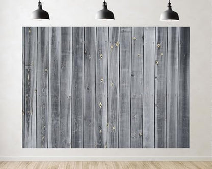Trykid 20x10ft Gray Wood Plank Backdrop Weathered Neutral Tone Texture Photography Background Minimalist Rustic Gathering Tapestry Party Decoration Photo Studio Prop Fabric - size: 20x10ft