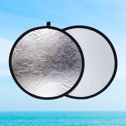 2 in 1 Light Reflector Light Board Folding Photography Reflector for Food Photograph Photography Lighting Still Life, 80cm - size: 80cm