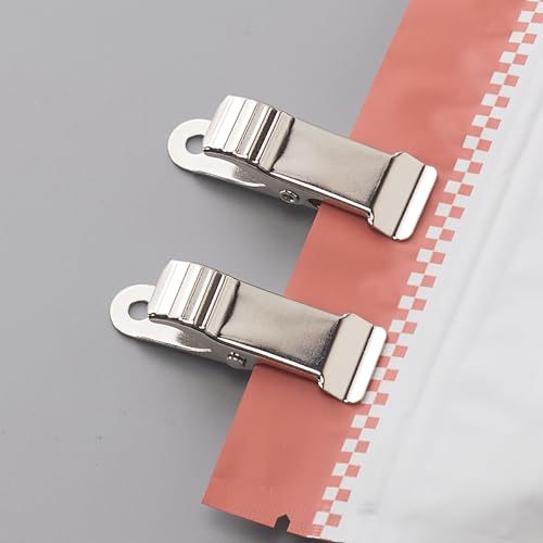 20 Pcs Small Alligator Clips Mini Spring Clamps for Crafts Backdrop Office Paper Hanging Lights Wires Photos with Smooth Jaw 5/16 Inch Capacity - color: Sliver