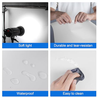 Selens 8pcs Diffusion Film Filter Sheet 15.7x19.6 inches LED Light Diffusion Paper Soften Light for Led Flash Strobe Light