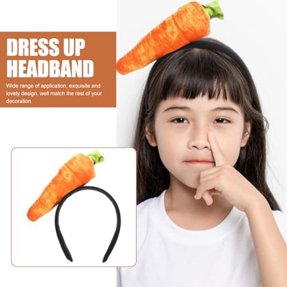 Cabilock Easter Carrot Headband Hair Ornament Cute Vegetable Hair Accessory for Party Dress Up Cosplay and Easter Celebrations Women and Girls