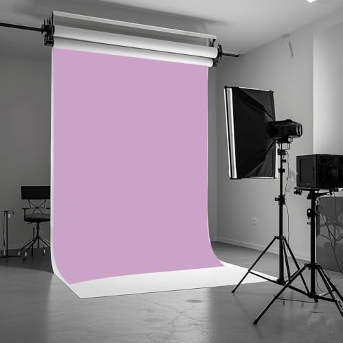 5X7ft Purple Backdrop Light Purple Photo Backdrop for Photoshoot Background Solid Color Backdrop - color: Purple, size: 5x7ft