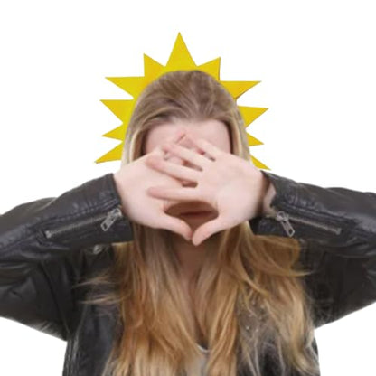 Creative Star Hairbands For Photo Studio Halloween Eye-catching Props For Easter Party Daily Wear Headpiece - color: Sun