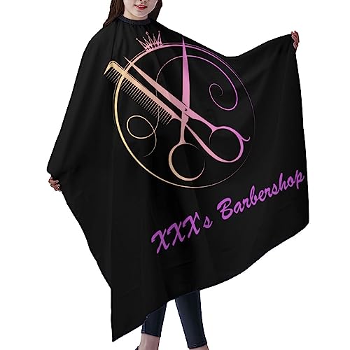 Custom Barber Cape, Personalized Haircut Salon Cape for Men - color: Barber-salon 2