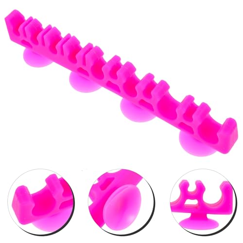 1Pcs Silicone Make up Brush Holder Cosmetic Brush Drying Rack Silicone Makeup Brush Storage Rack Bursh Display Stand with Suction Cup for Bursh and Pen
