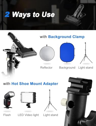 Selens Portable 43inch/110cm Light Reflector with Clamp,5 in 1 Collapsible Multi Disc Photography Reflector Translucent,Silver,Gold,White,Black for Studio Photography Lighting and Outdoor Lighting - size: 5 in 1 43inch with clamp