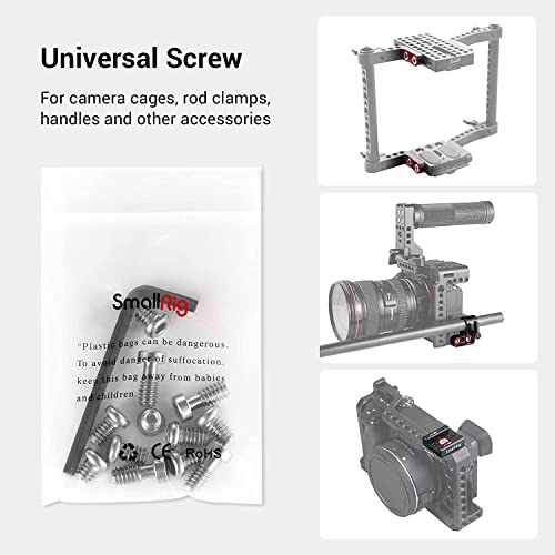 SMALLRIG Allen Wrench Screw 1/4" Screws Accessories Tool (12pcs/Pack) - 1713 (Pack of 2) - size: 12pcs 1/4" Screw 1713 (Pack of 2)