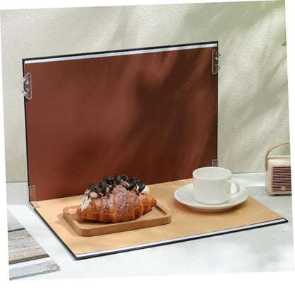 Photo Backdrop Board Set for Small Product Photography, 15pcs Flat Lay Background Kit with Marble, Cement, Wood Patterns, Carry Bag Clips for Food, Jewelry, and Content Creators